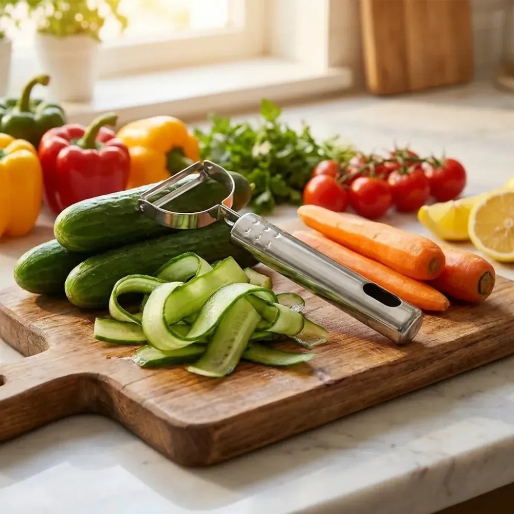 Multi-functional stainless steel peeler - home & kitchen