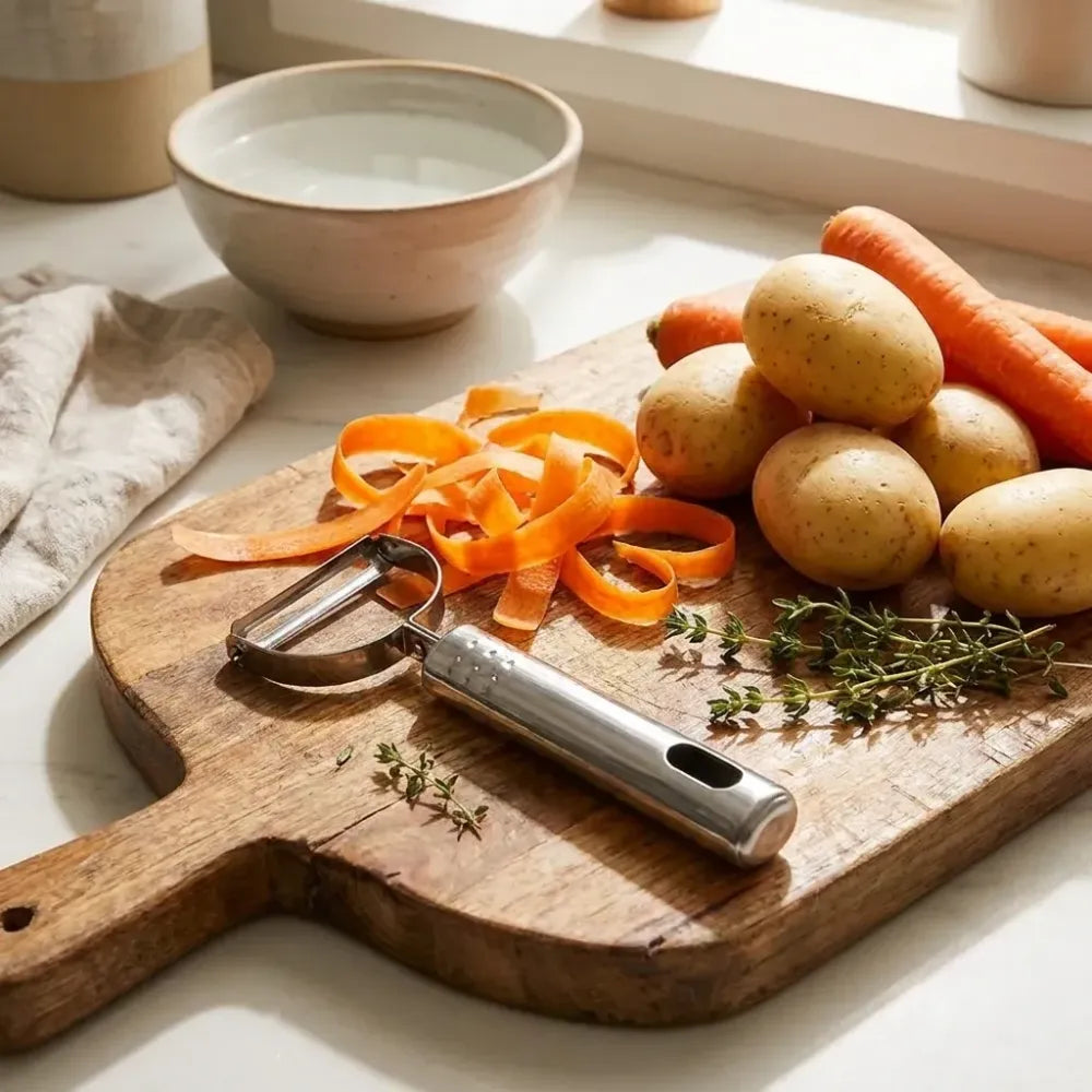 Multi-functional stainless steel peeler - home & kitchen