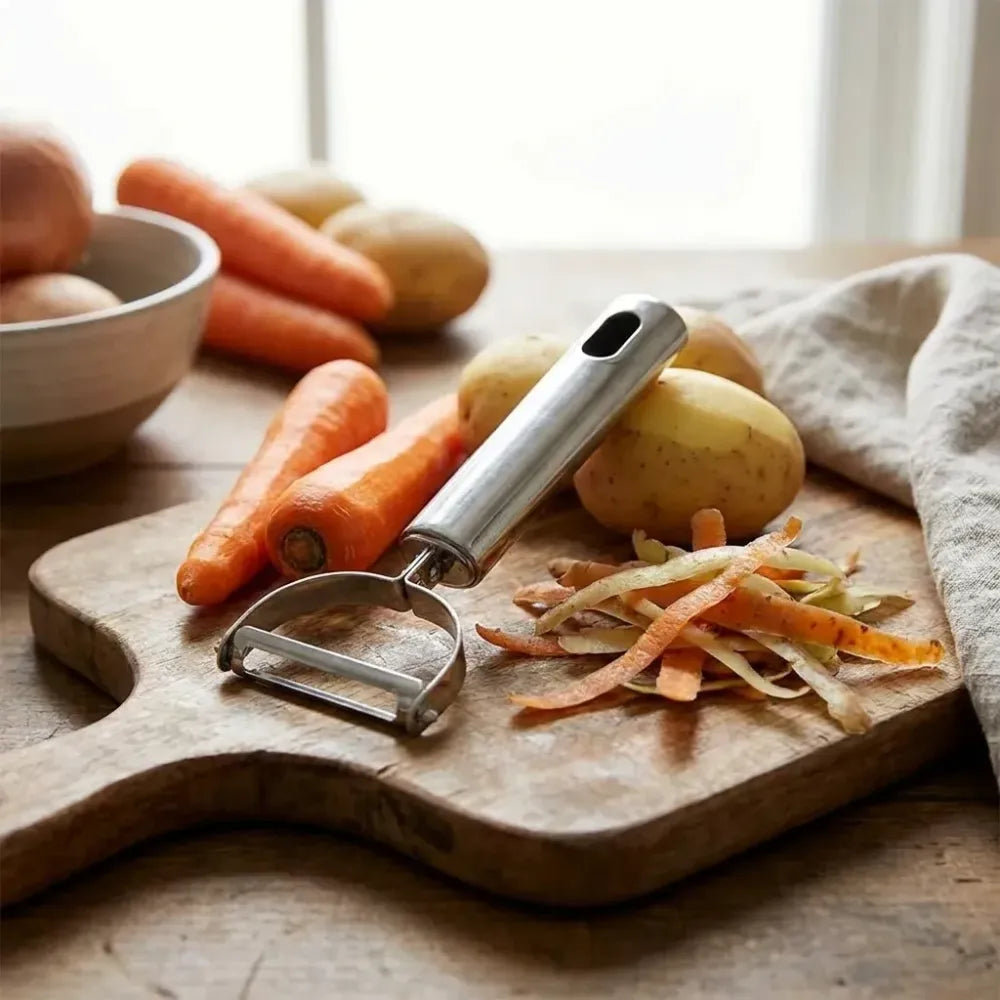 Multi-functional stainless steel peeler - home & kitchen