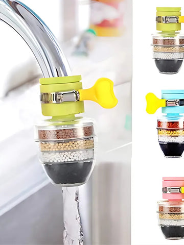 Multi-layer Activated Carbon Water Faucet Mount Filter (Assorted Color)