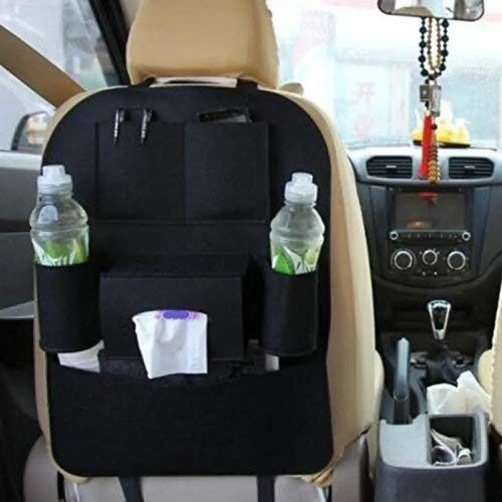 Multi-pocket car seat back organizer – pack of 2