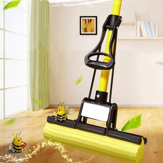 Multi-purpose foldable floor cleaning squeeze mop wiper