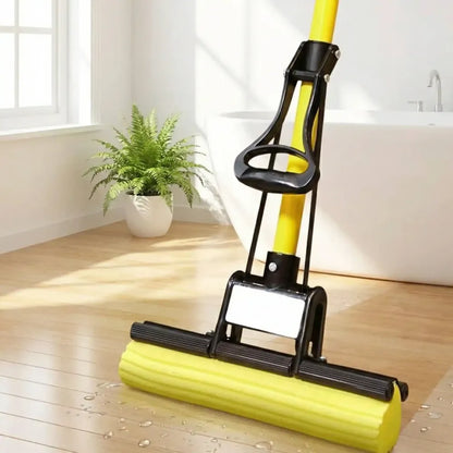 Multi-purpose foldable floor cleaning squeeze mop wiper