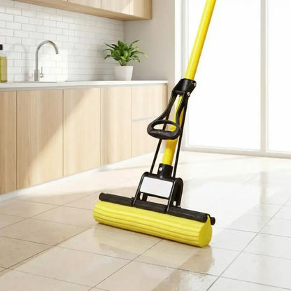 Multi-purpose foldable floor cleaning squeeze mop wiper