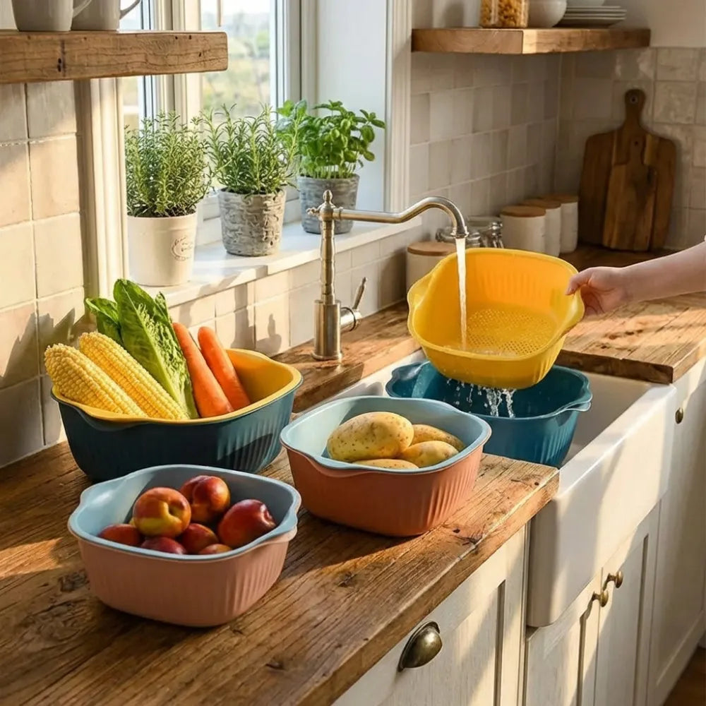 Multi-purpose kitchen strainer - home &
