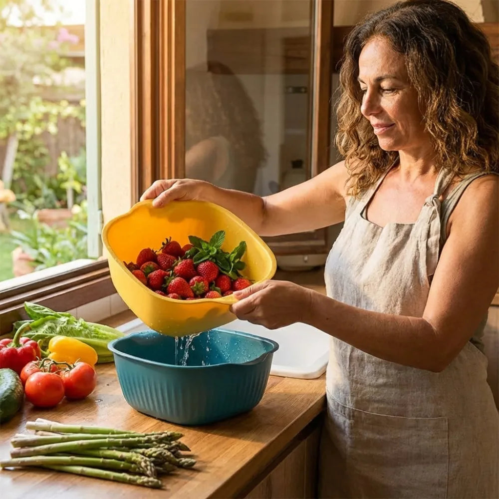 Multi-purpose kitchen strainer - home &