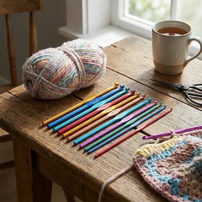 Multicolor aluminum knitting needles - home improvement