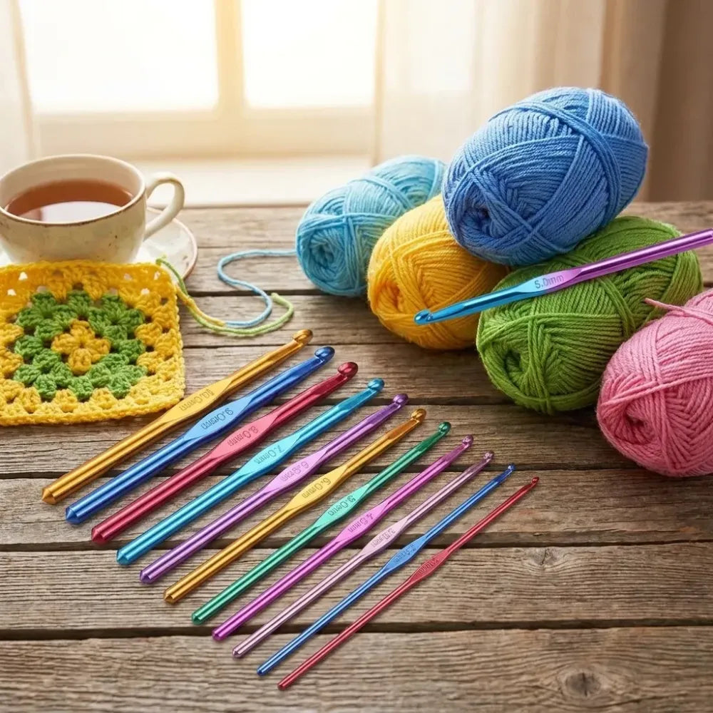 Multicolor aluminum knitting needles - home improvement