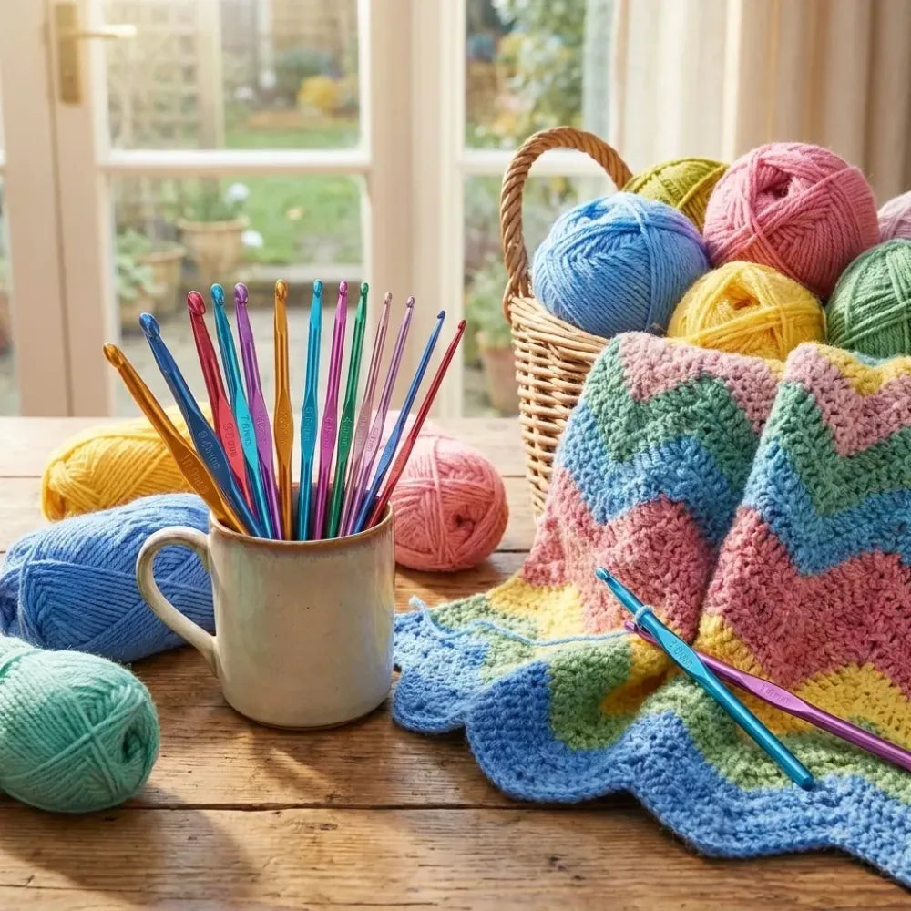 Multicolor aluminum knitting needles - home improvement