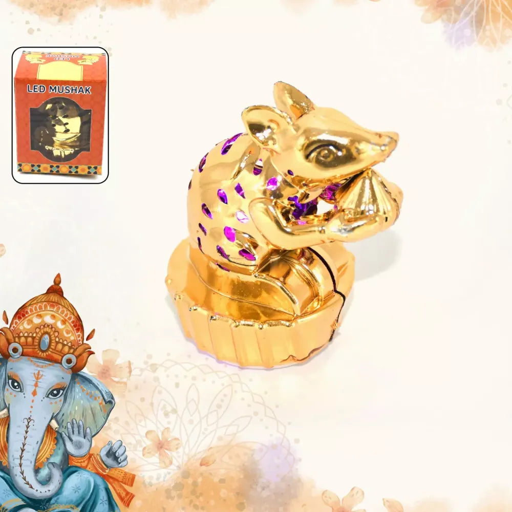 Multicolor led mushak for ganpati