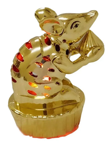 Multicolor LED Mushak for Ganpati