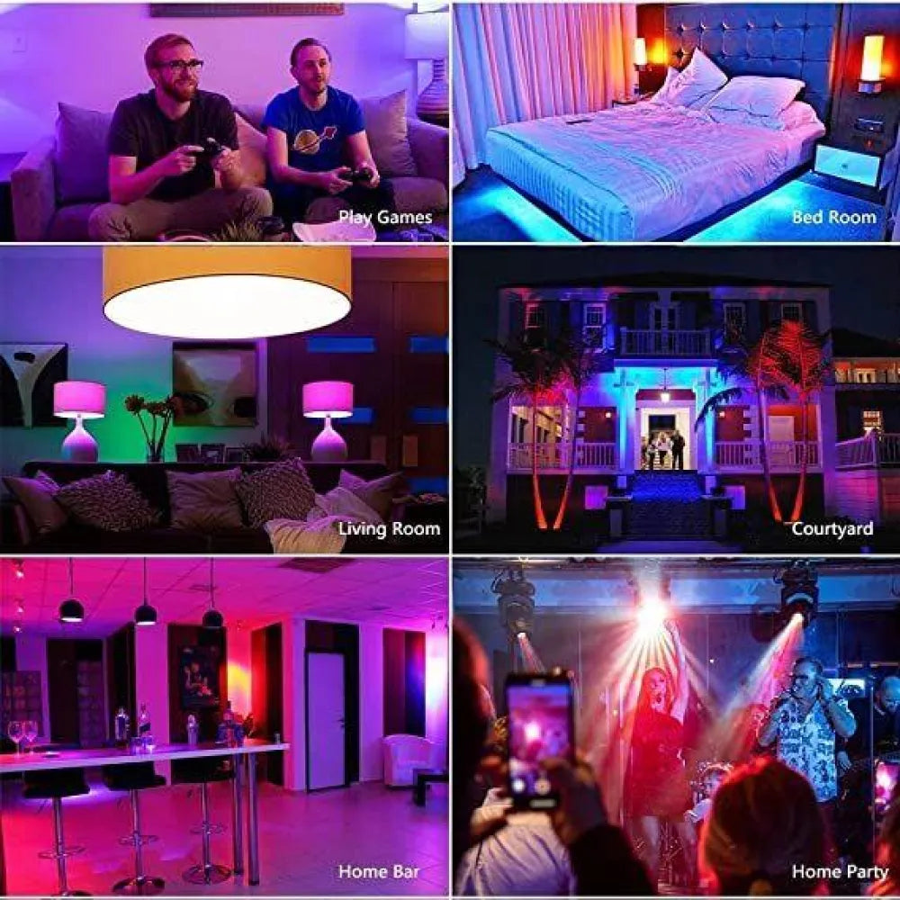 Multicolor rgb music bulb wireless bluetooth with speaker and remote control