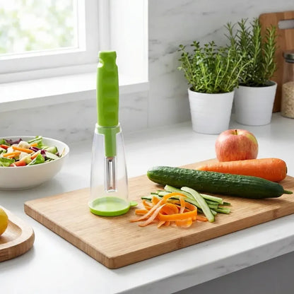 Multifunction kitchen peeler with storage container