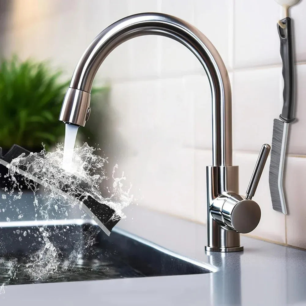 Multifunctional gap cleaning brush