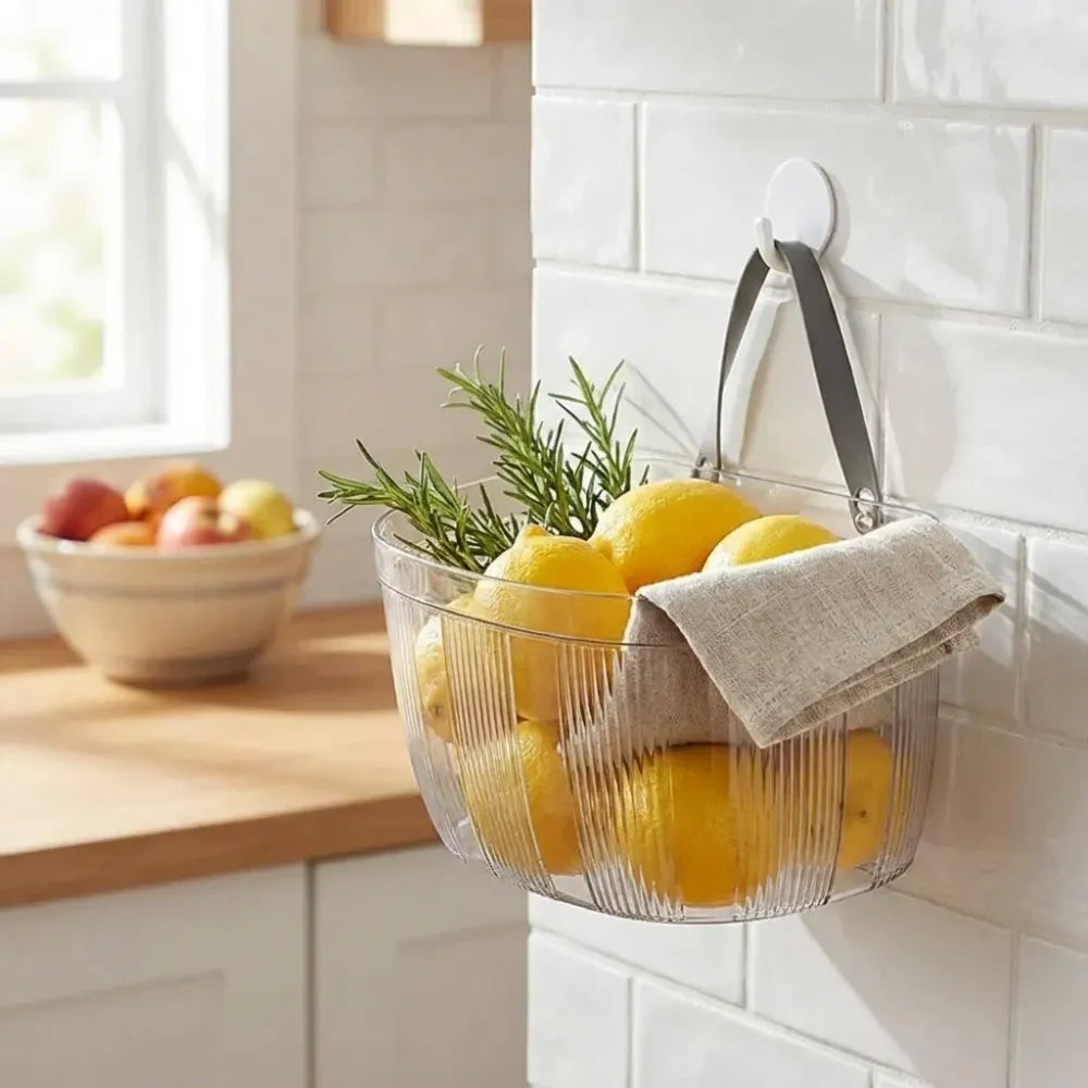 Multifunctional hanging storage basket