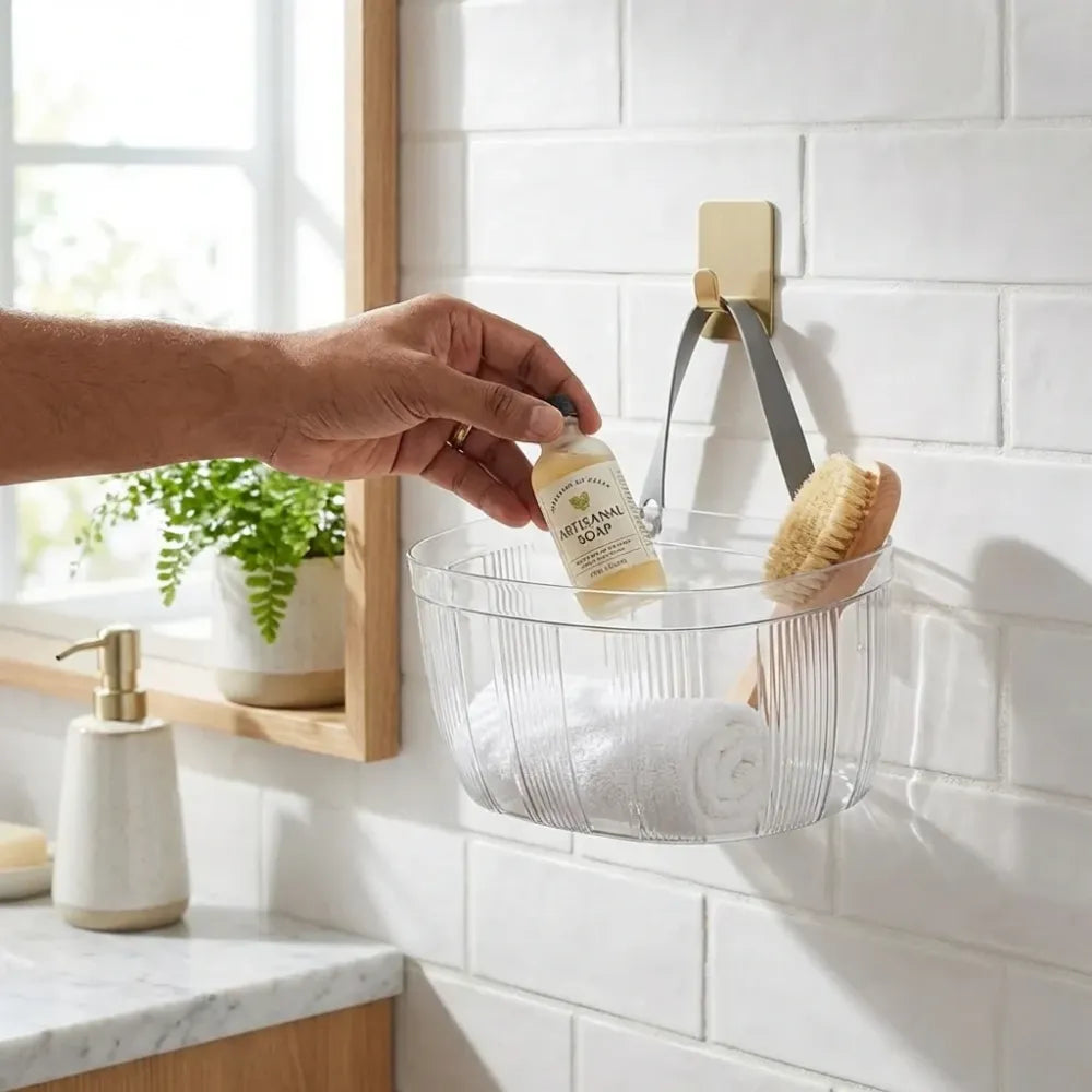 Multifunctional hanging storage basket
