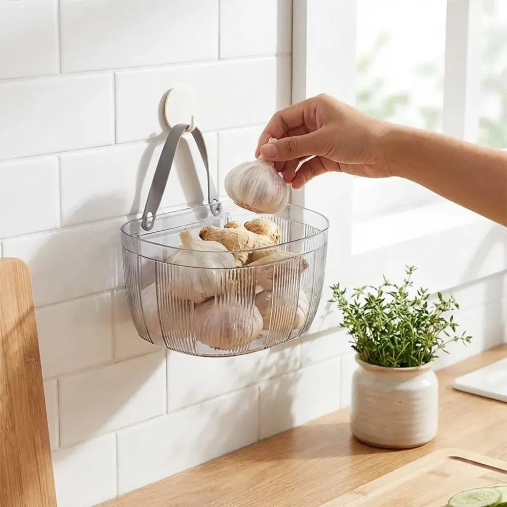 Multifunctional hanging storage basket