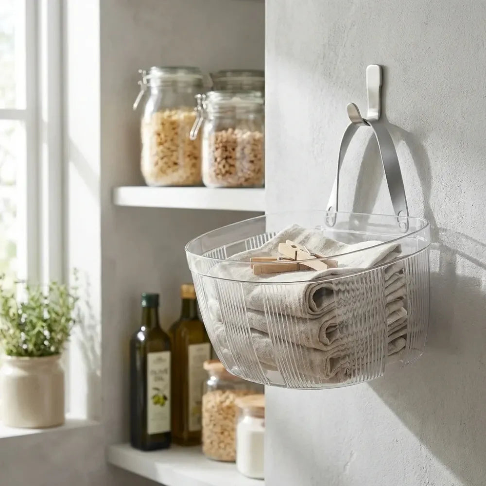 Multifunctional hanging storage basket