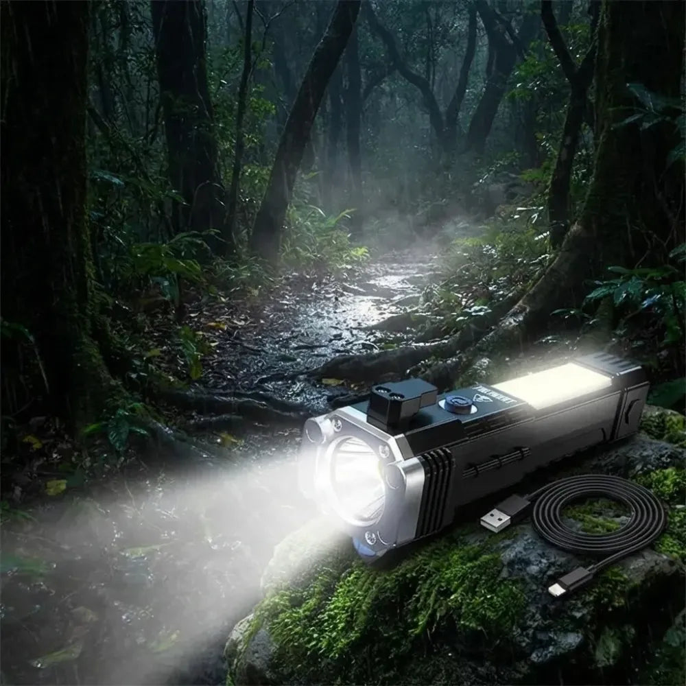 Multifunctional rechargeable survival flashlight - hardware