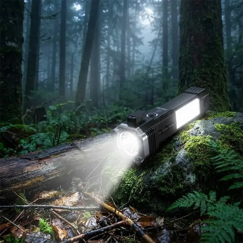 Multifunctional rechargeable survival flashlight - hardware