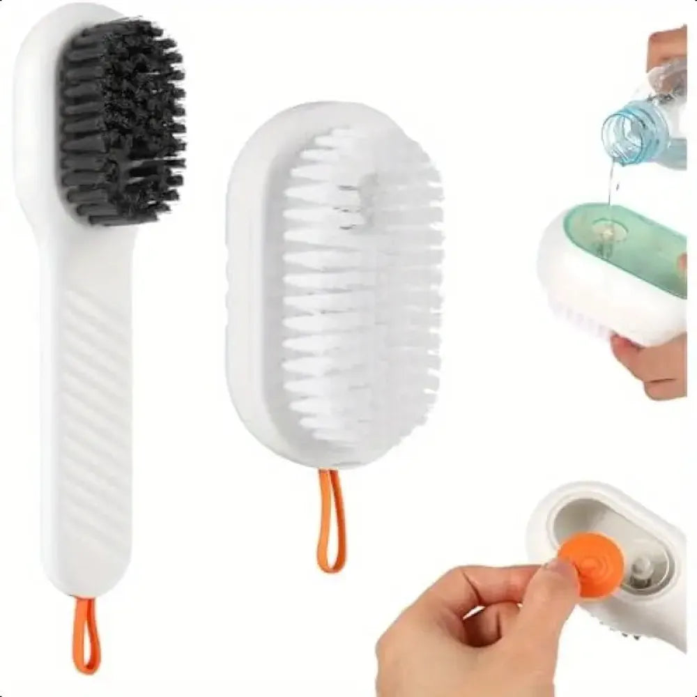 Multifunctional scrubbing brush dispenser