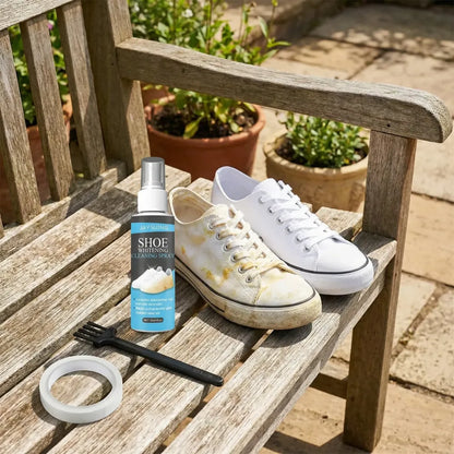 Multifunctional shoe whitener spray