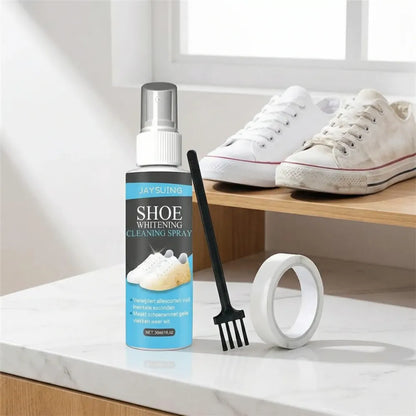 Multifunctional shoe whitener spray