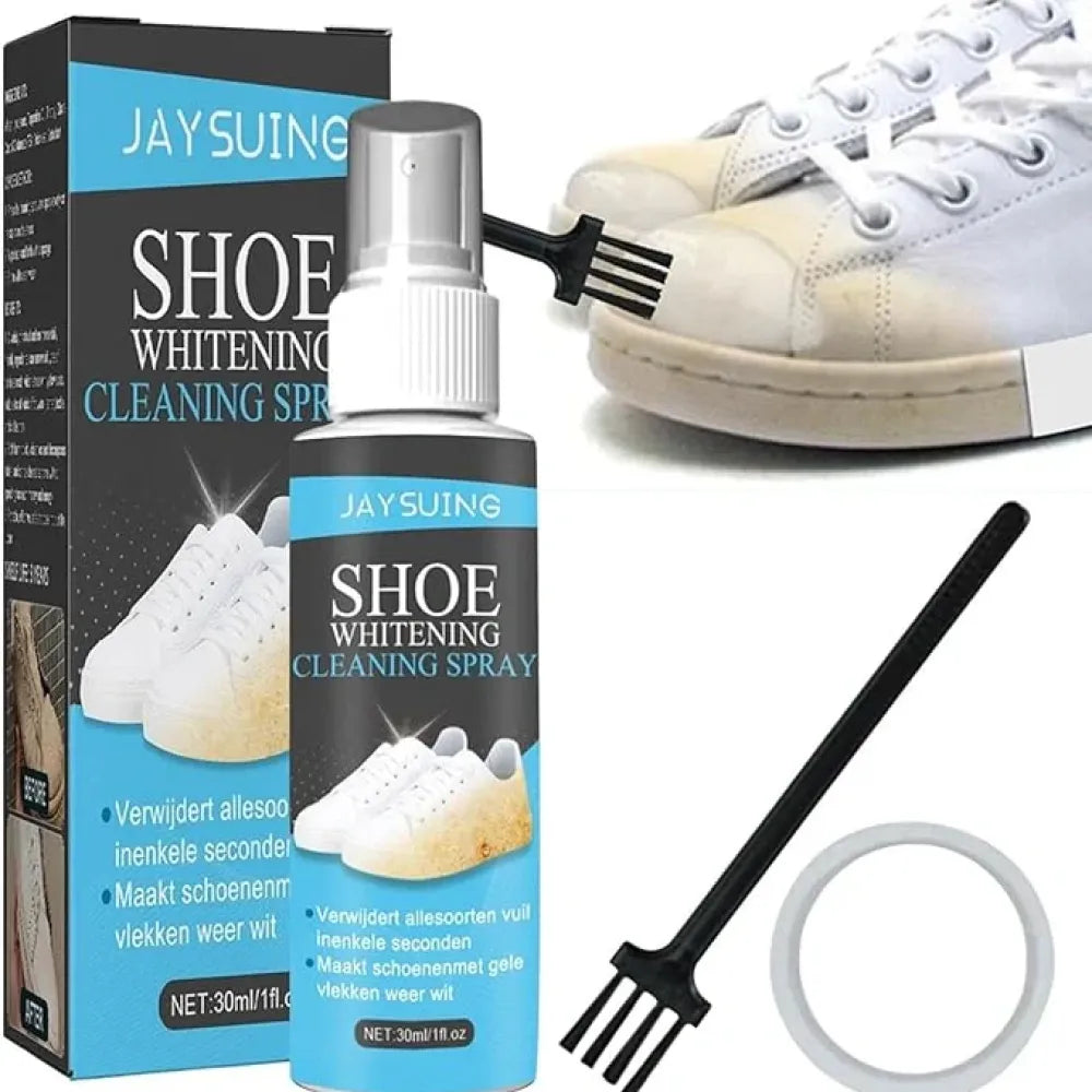 Multifunctional shoe whitener spray