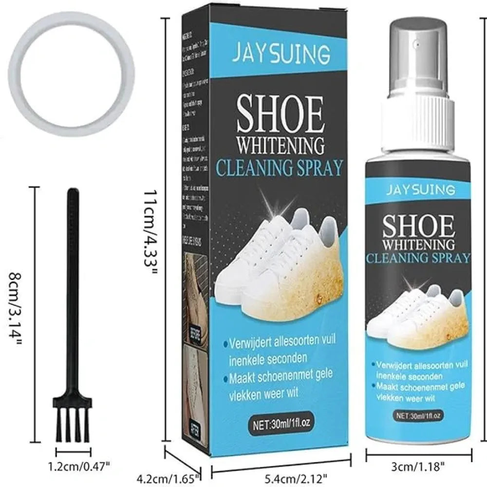 Multifunctional shoe whitener spray