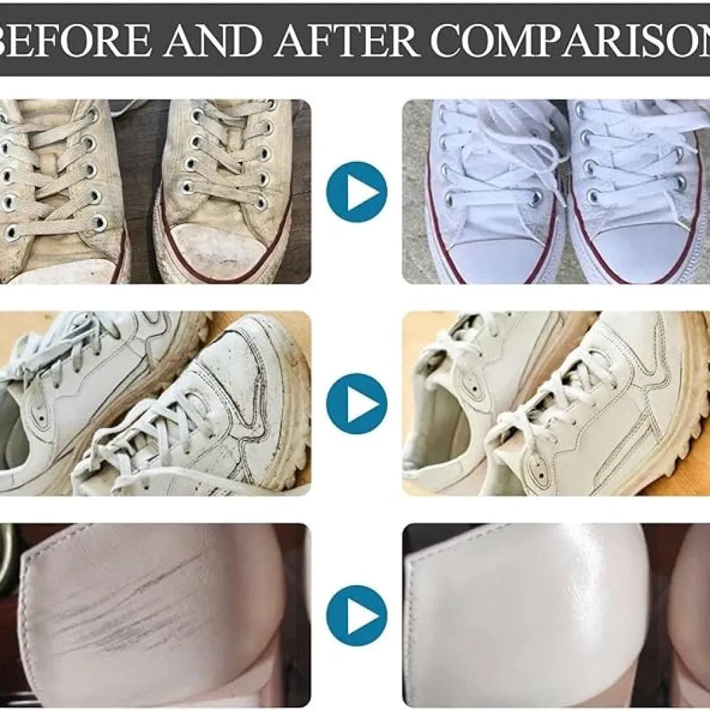 Multifunctional shoe whitener spray