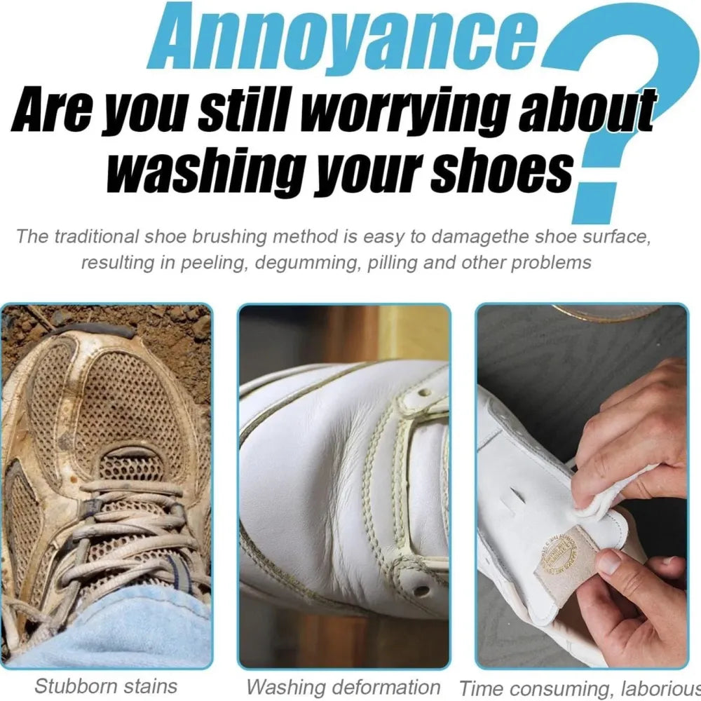 Multifunctional shoe whitener spray