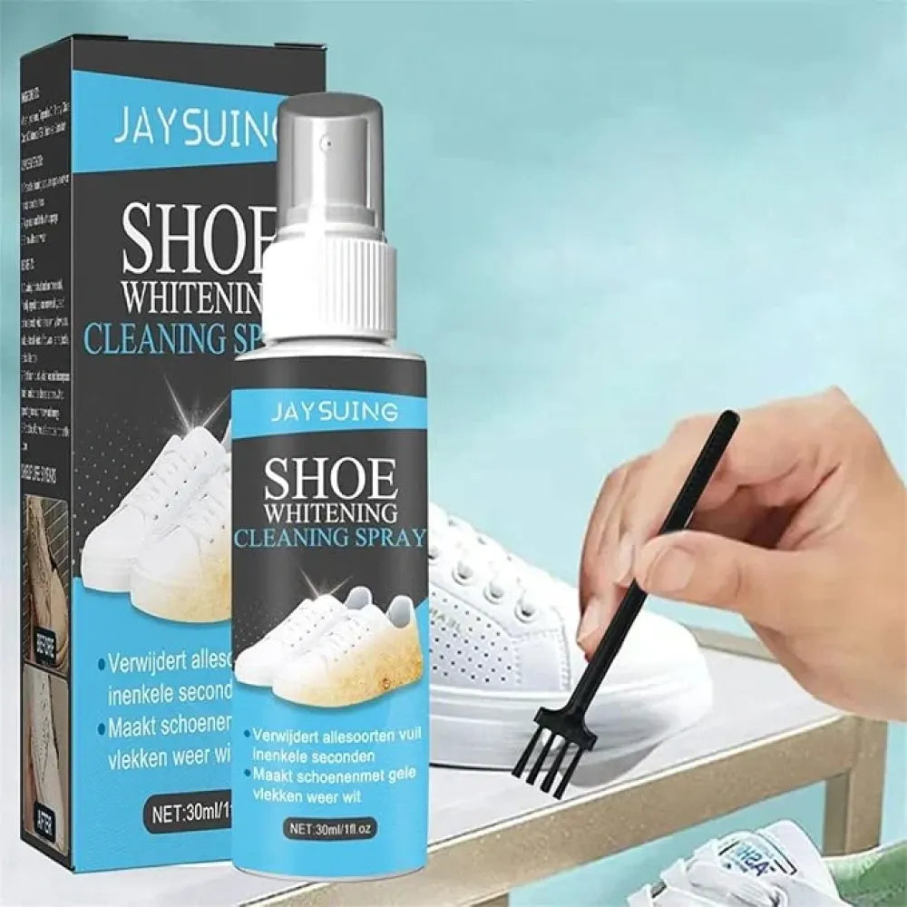 Multifunctional shoe whitener spray