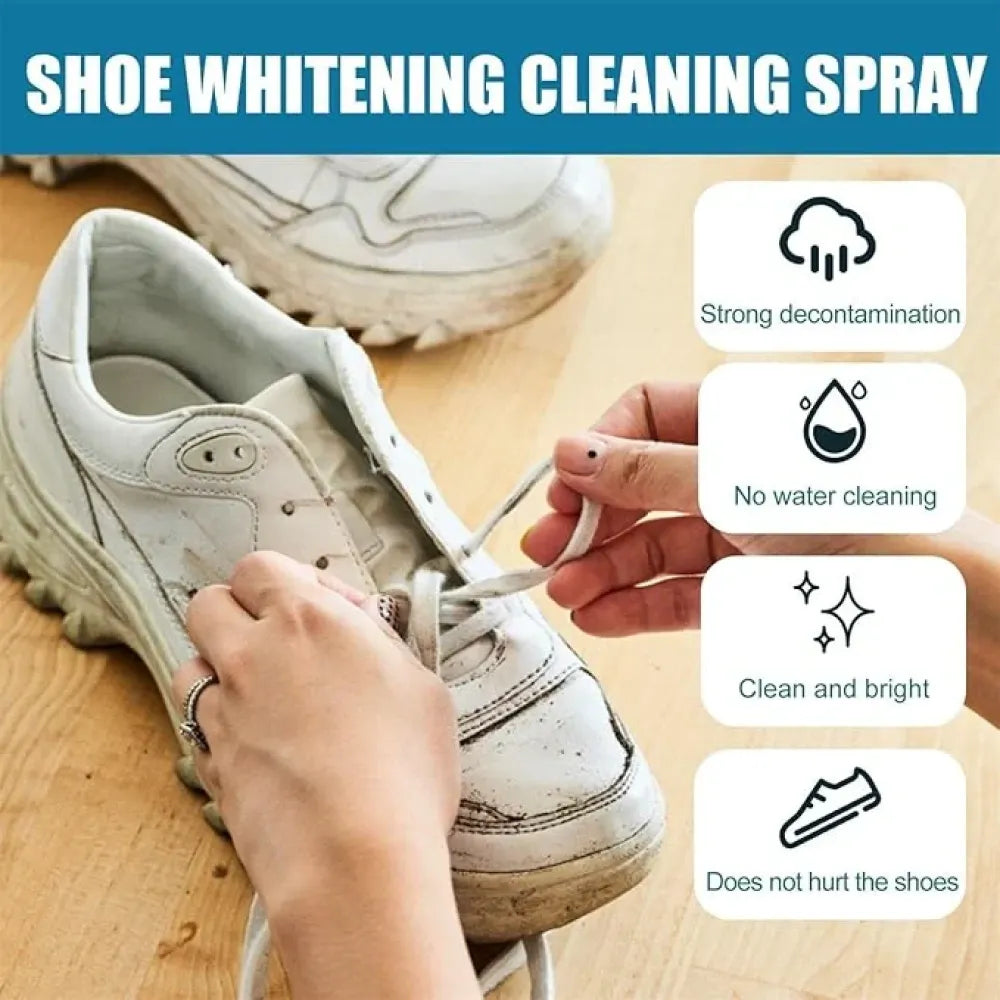 Multifunctional shoe whitener spray