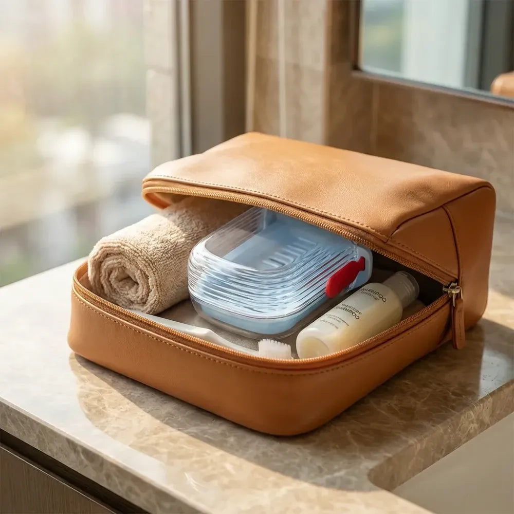 Multifunctional soap box with drain tray and lock clip sabudani (1 pc) - home & kitchen