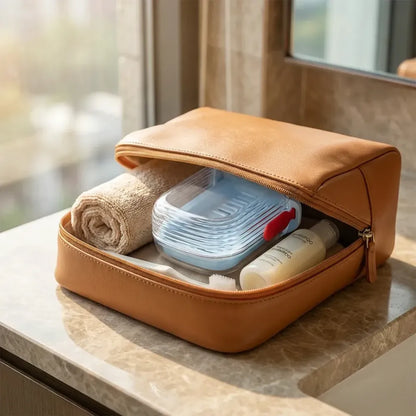 Multifunctional soap box with drain tray and lock clip sabudani (1 pc) - home & kitchen