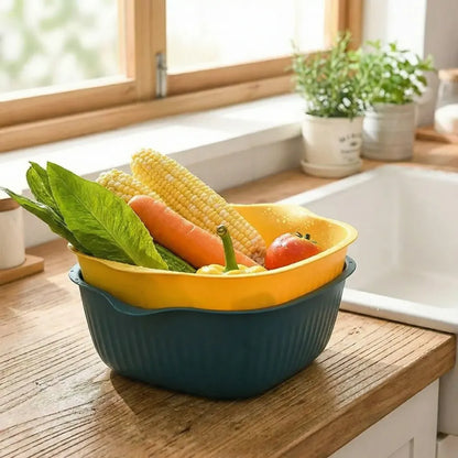 Multipurpose kitchen strainer bowl - home &