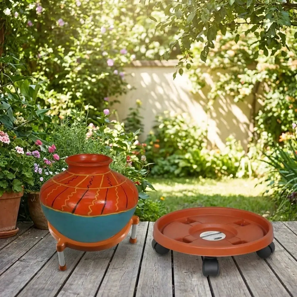 Multipurpose plastic pot stand - home & kitchen