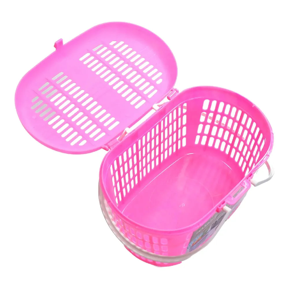 Multipurpose plastic storage basket