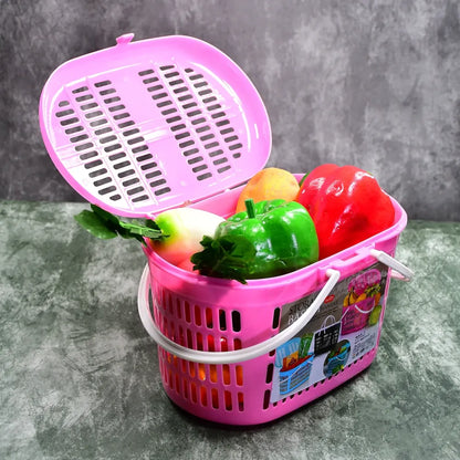 Multipurpose plastic storage basket - home & kitchen