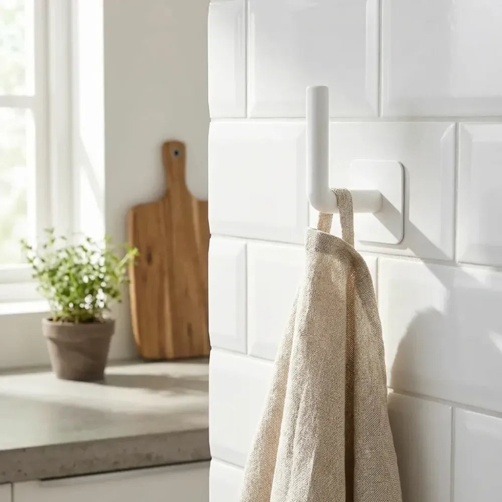 Multipurpose shelf organizer hanging storage rack (2 pc set with 2 adhesive hook) - home & kitchen