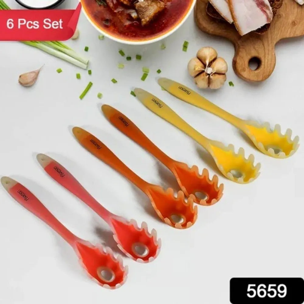 Multipurpose silicone spoon set (6 pc) - home & kitchen