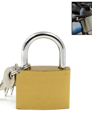 Multipurpose Solid 3 Keys Padlock 38 Mm (1 Pc)