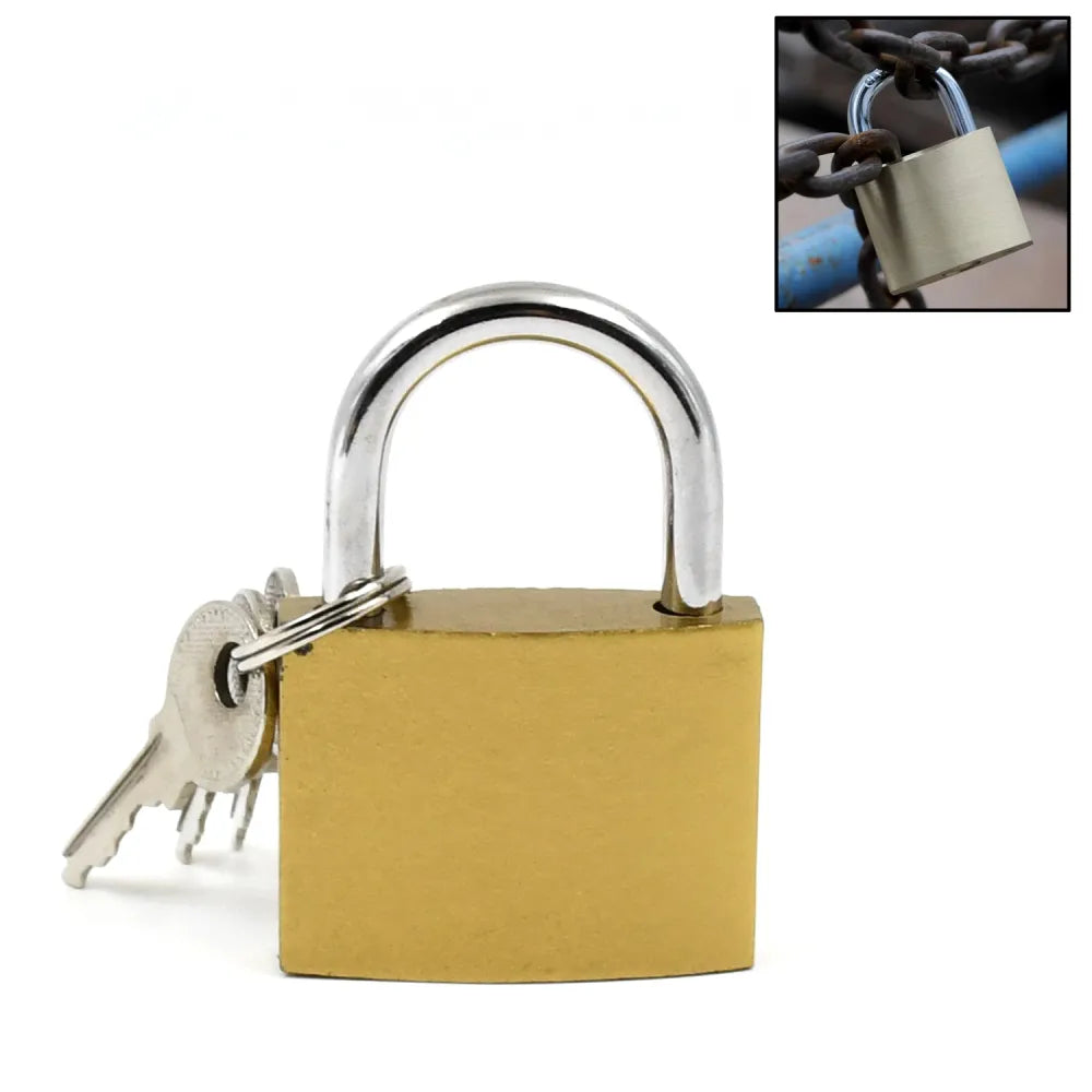 Multipurpose solid 3 keys padlock 38 mm (1 pc) - home improvement