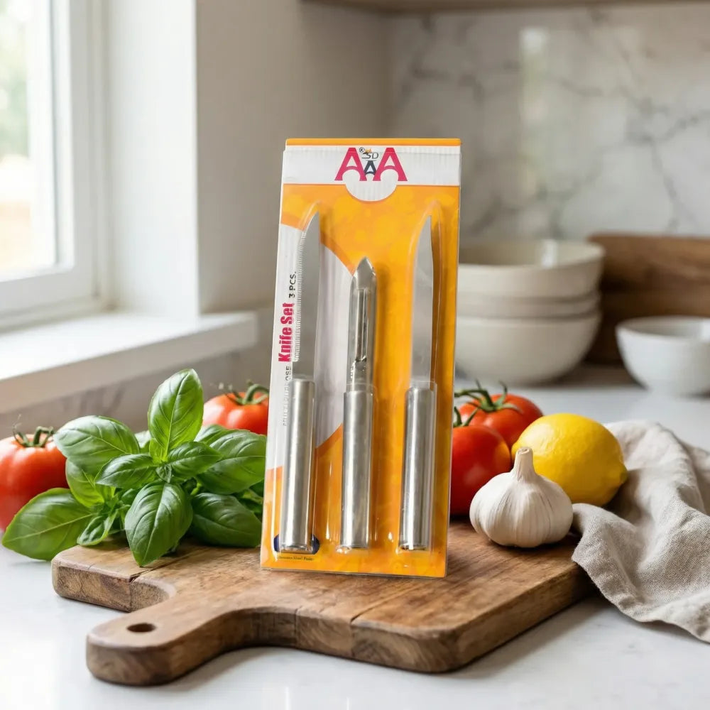 Multipurpose stainless steel knife set - home & kitchen