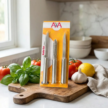 Multipurpose stainless steel knife set - home & kitchen