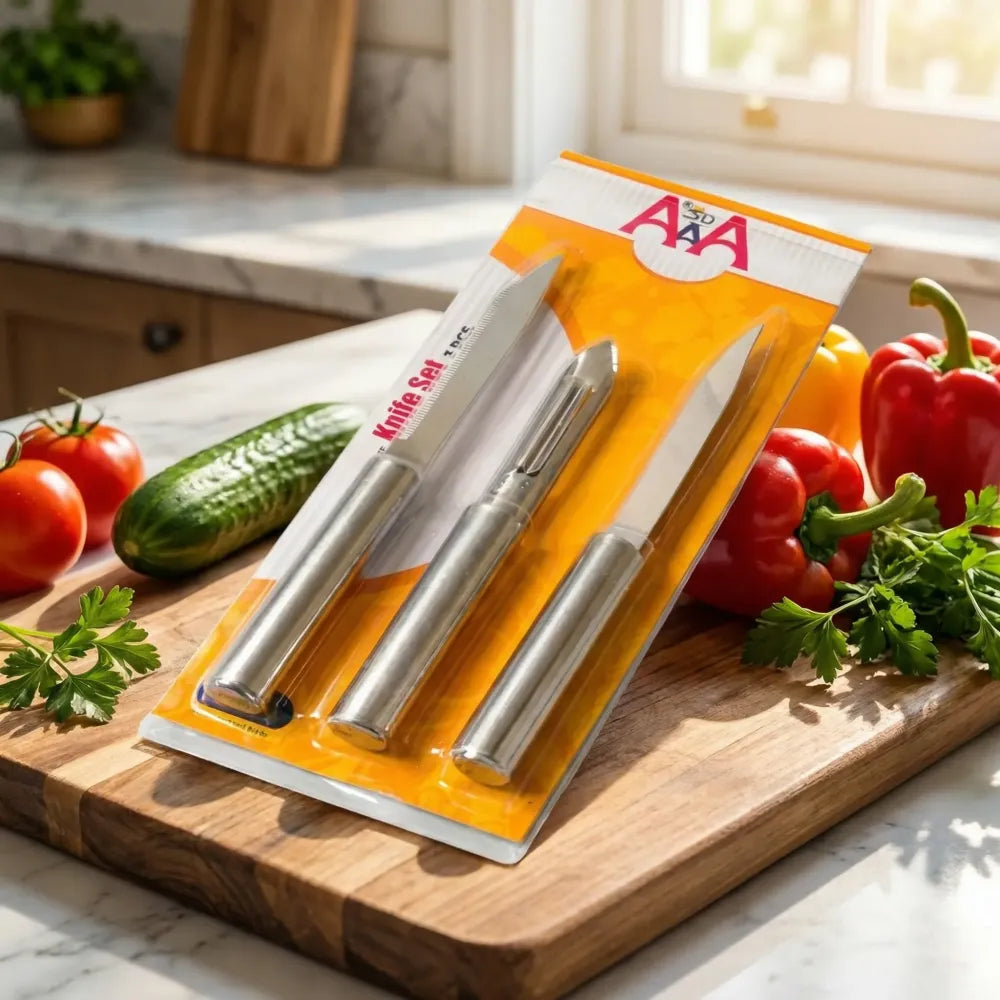 Multipurpose stainless steel knife set - home & kitchen