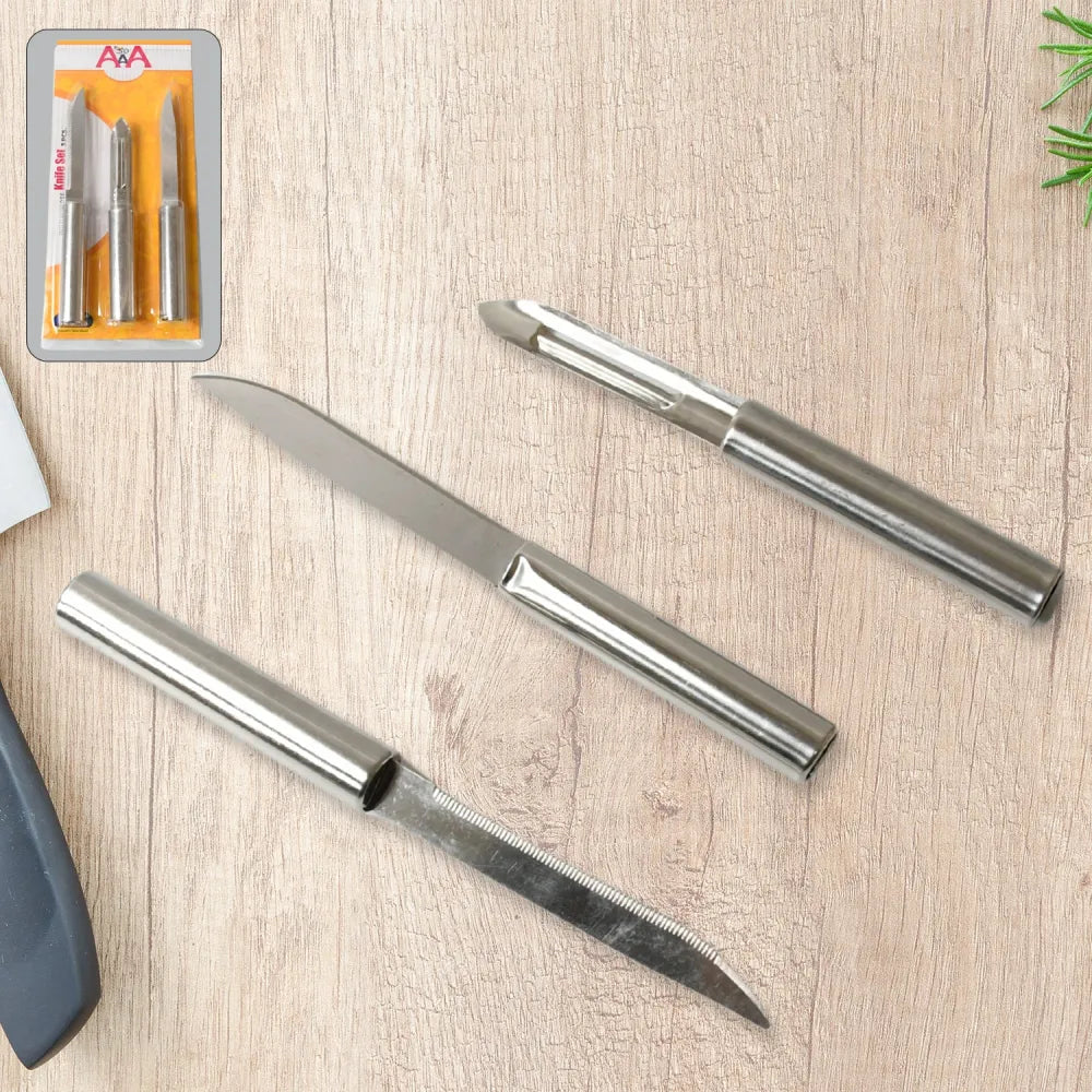 Multipurpose stainless steel knife set - home & kitchen