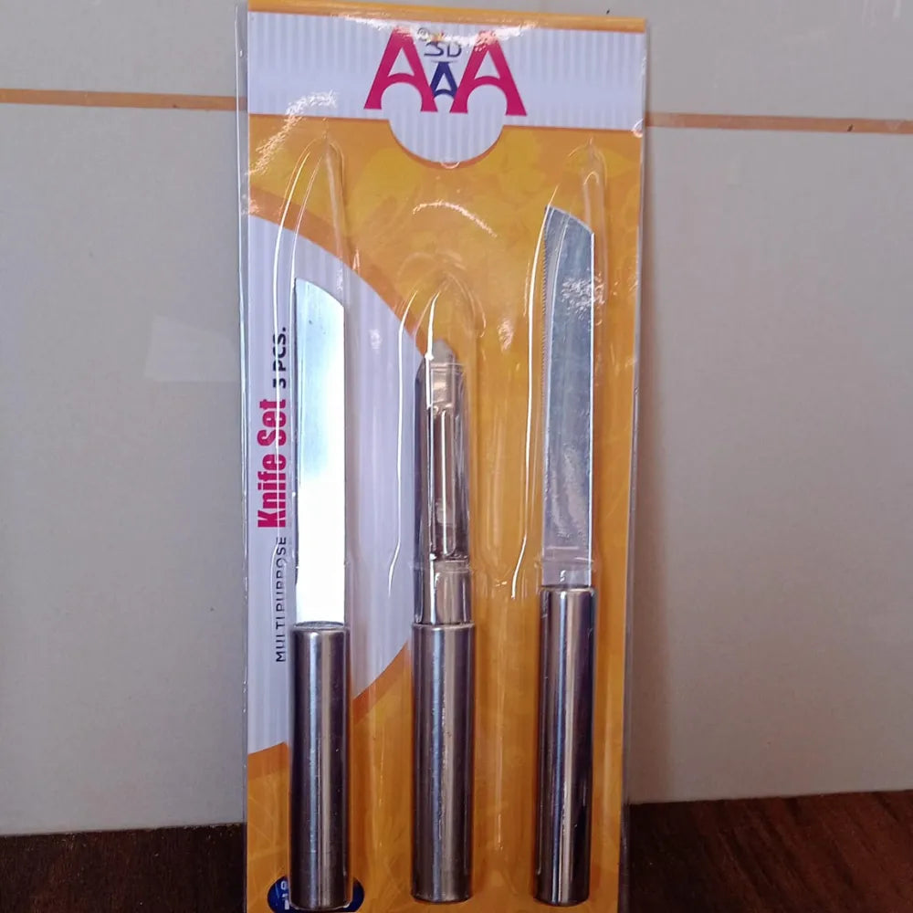 Multipurpose stainless steel knife set - home & kitchen