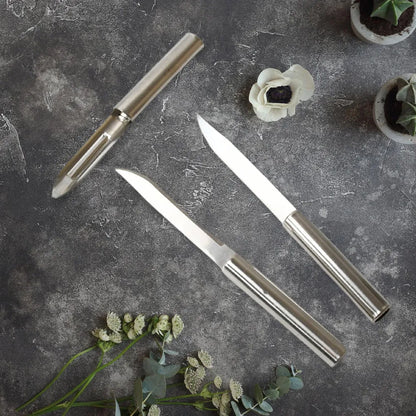 Multipurpose stainless steel knife set - home & kitchen