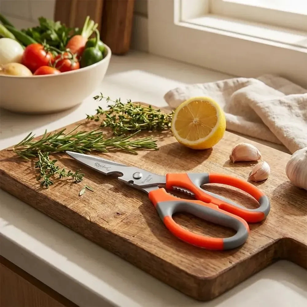 Multipurpose stainless steel scissors - home & kitchen